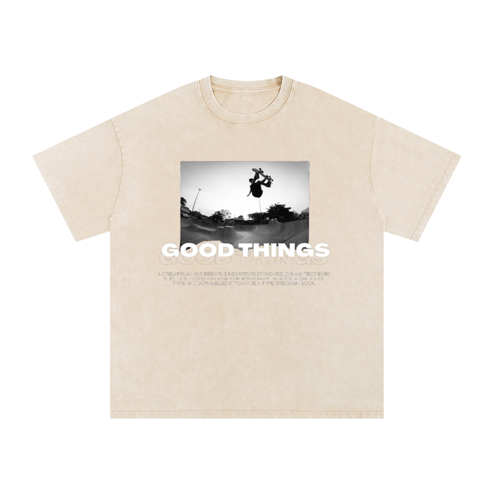 Goods Things Snow Washed Oversized Cotton T-Shirt
