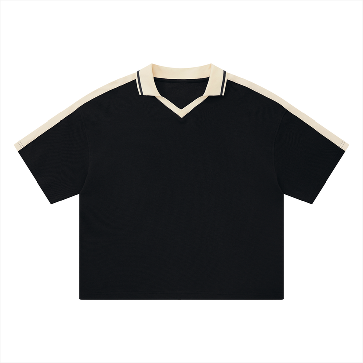 Unisex Color Block Polo Shirt
