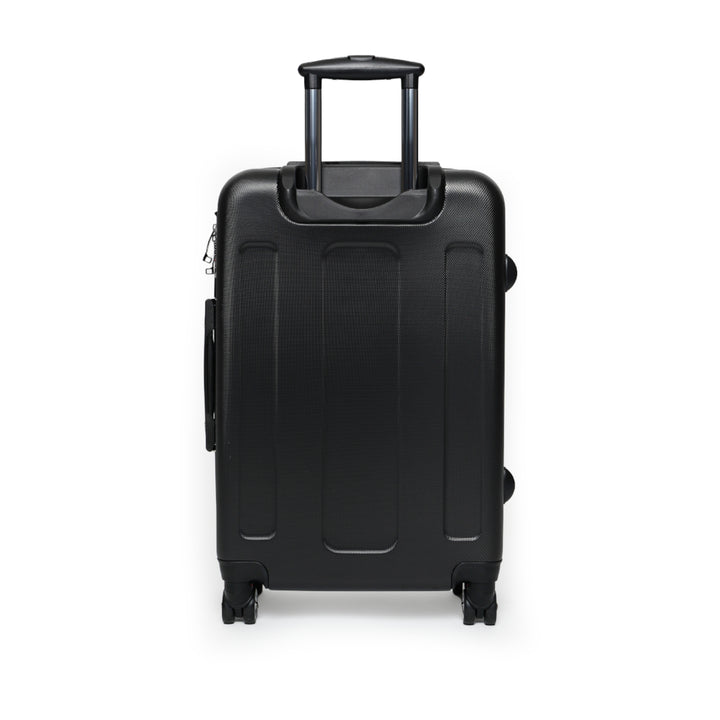 HavenlyGoods Carry-On Suitcase — Cream Retro Script Travel Luggage