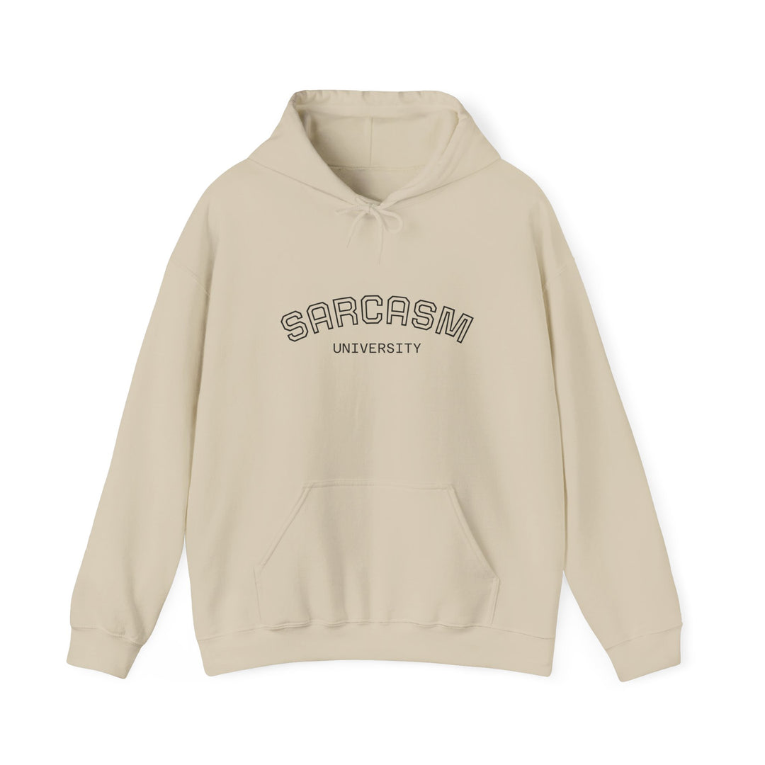 Sarcasm University Hoodie — Funny College Style Pullover