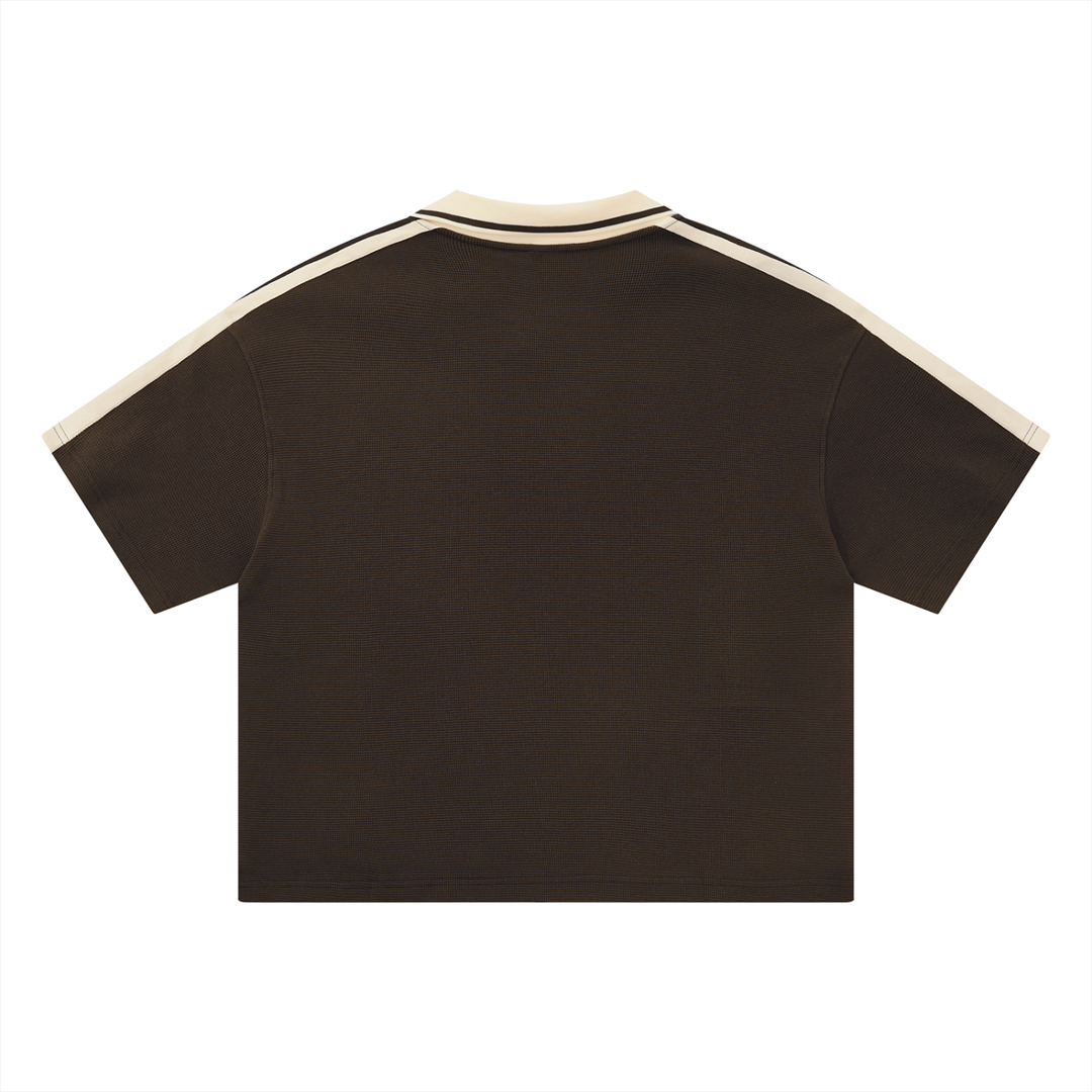 Unisex Color Block Polo Shirt