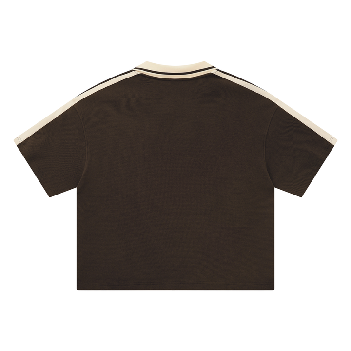 Unisex Color Block Polo Shirt
