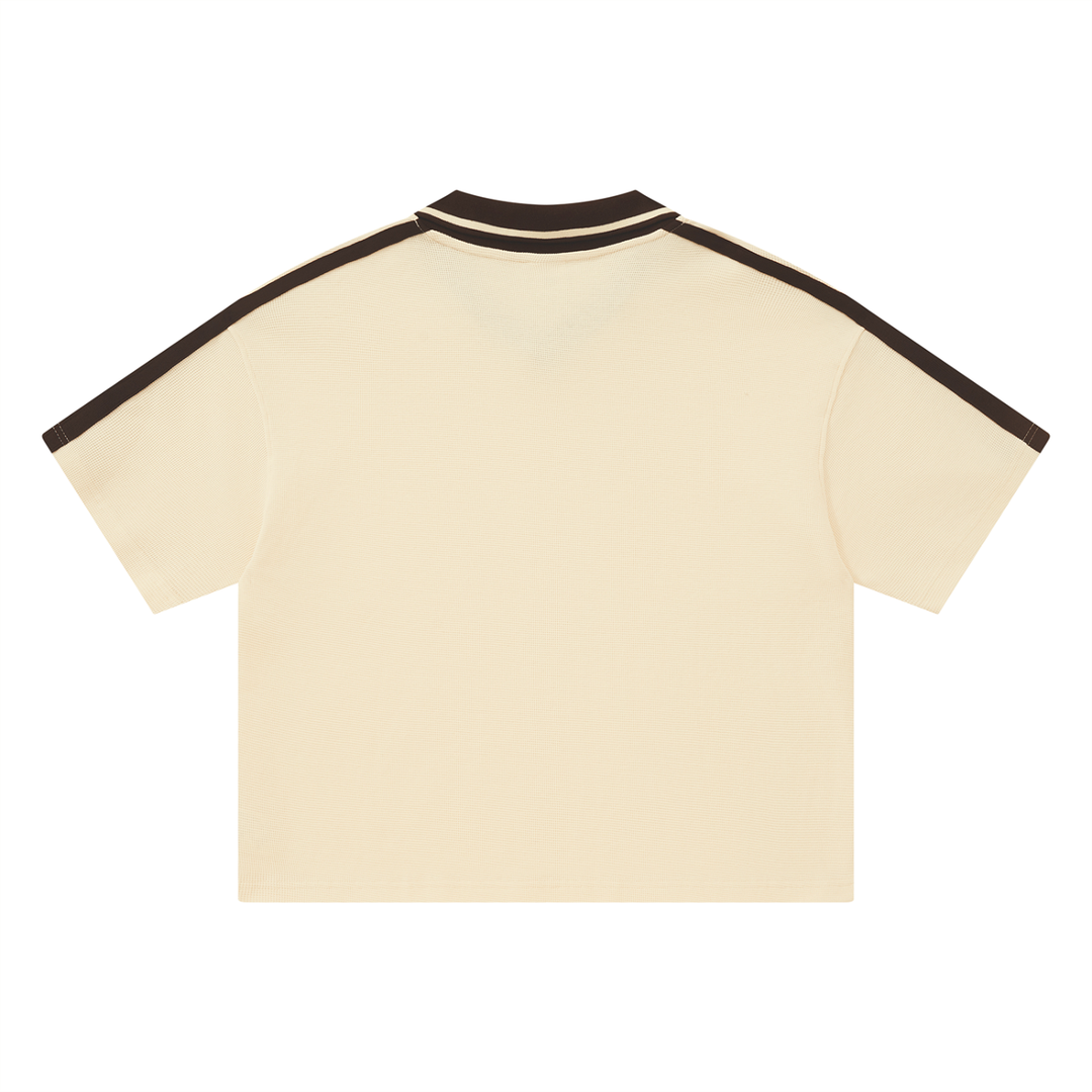 Unisex Color Block Polo Shirt