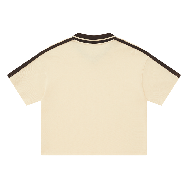 Unisex Color Block Polo Shirt