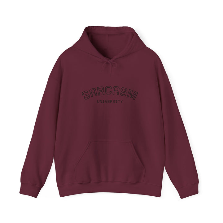 Sarcasm University Hoodie — Funny College Style Pullover