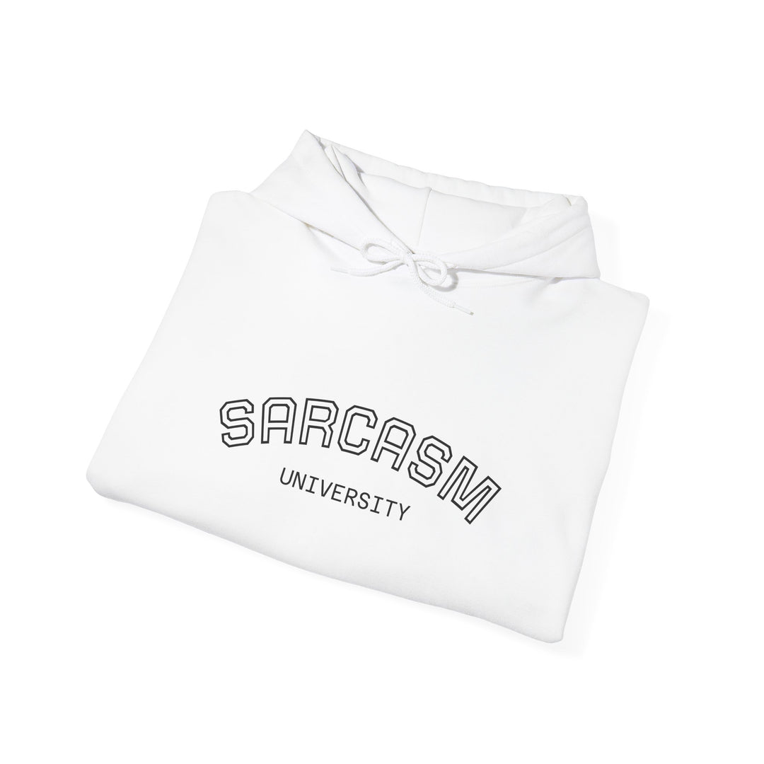 Sarcasm University Hoodie — Funny College Style Pullover