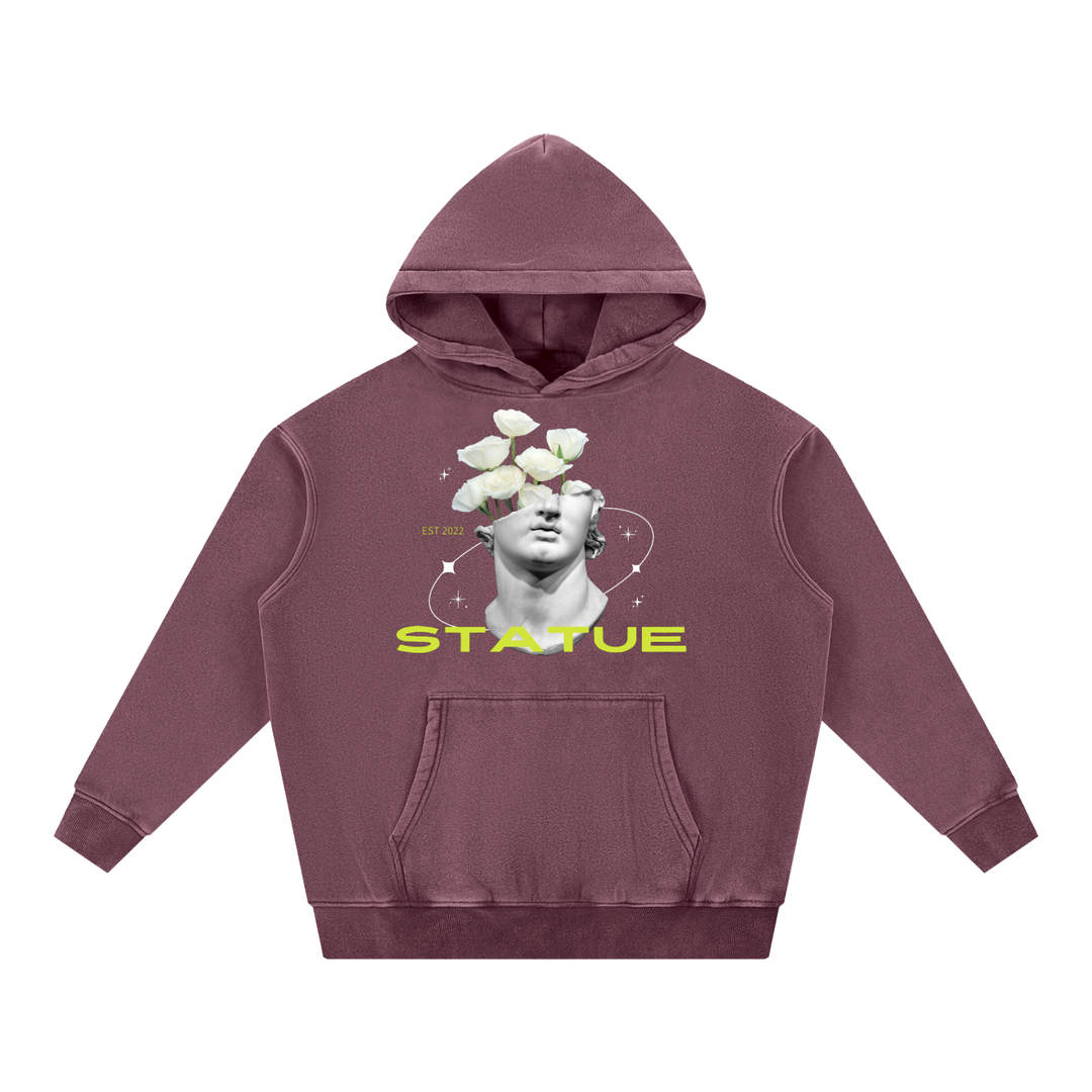 Snow Wash Fleece Oversize Hoodie