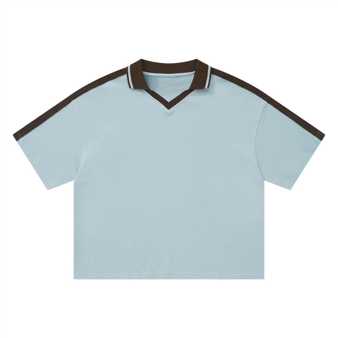 Unisex Color Block Polo Shirt