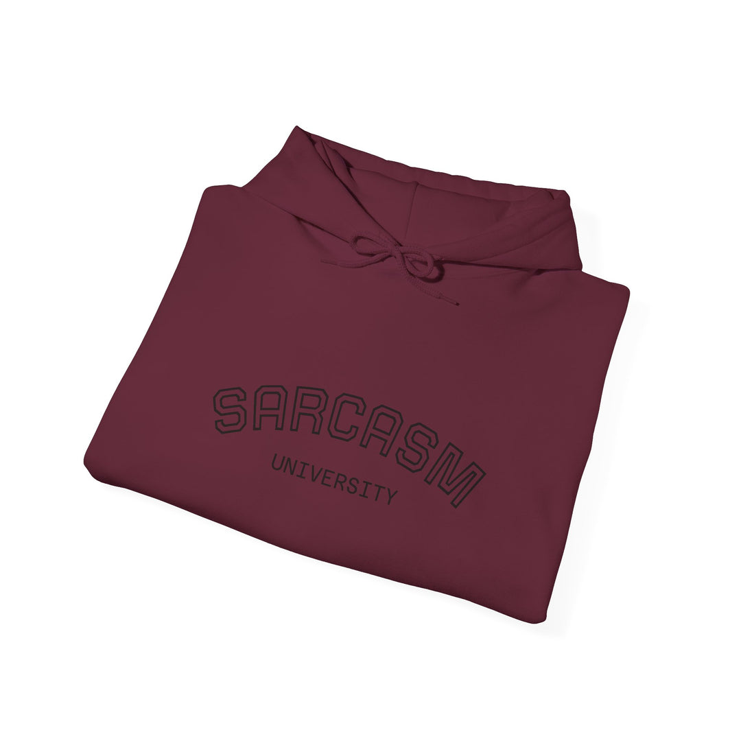 Sarcasm University Hoodie — Funny College Style Pullover