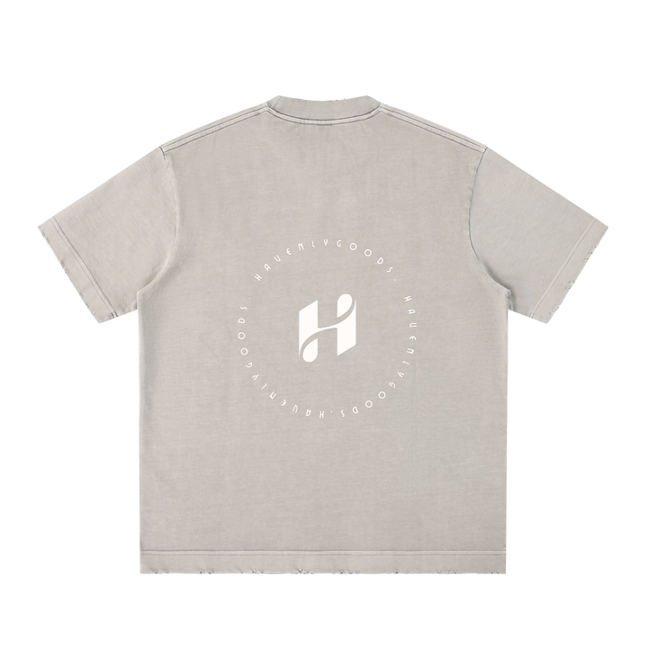 Heavyweight Vintage Washed Frayed T-Shirt