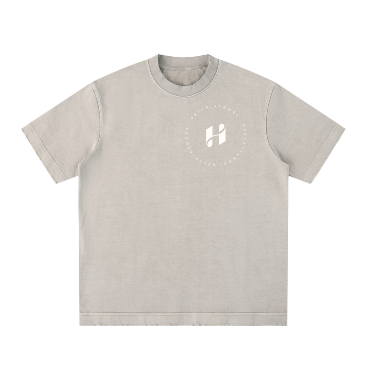 Heavyweight Vintage Washed Frayed T-Shirt