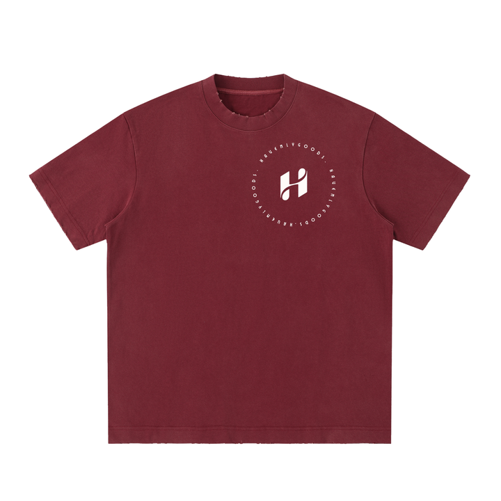 Heavyweight Vintage Washed Frayed T-Shirt