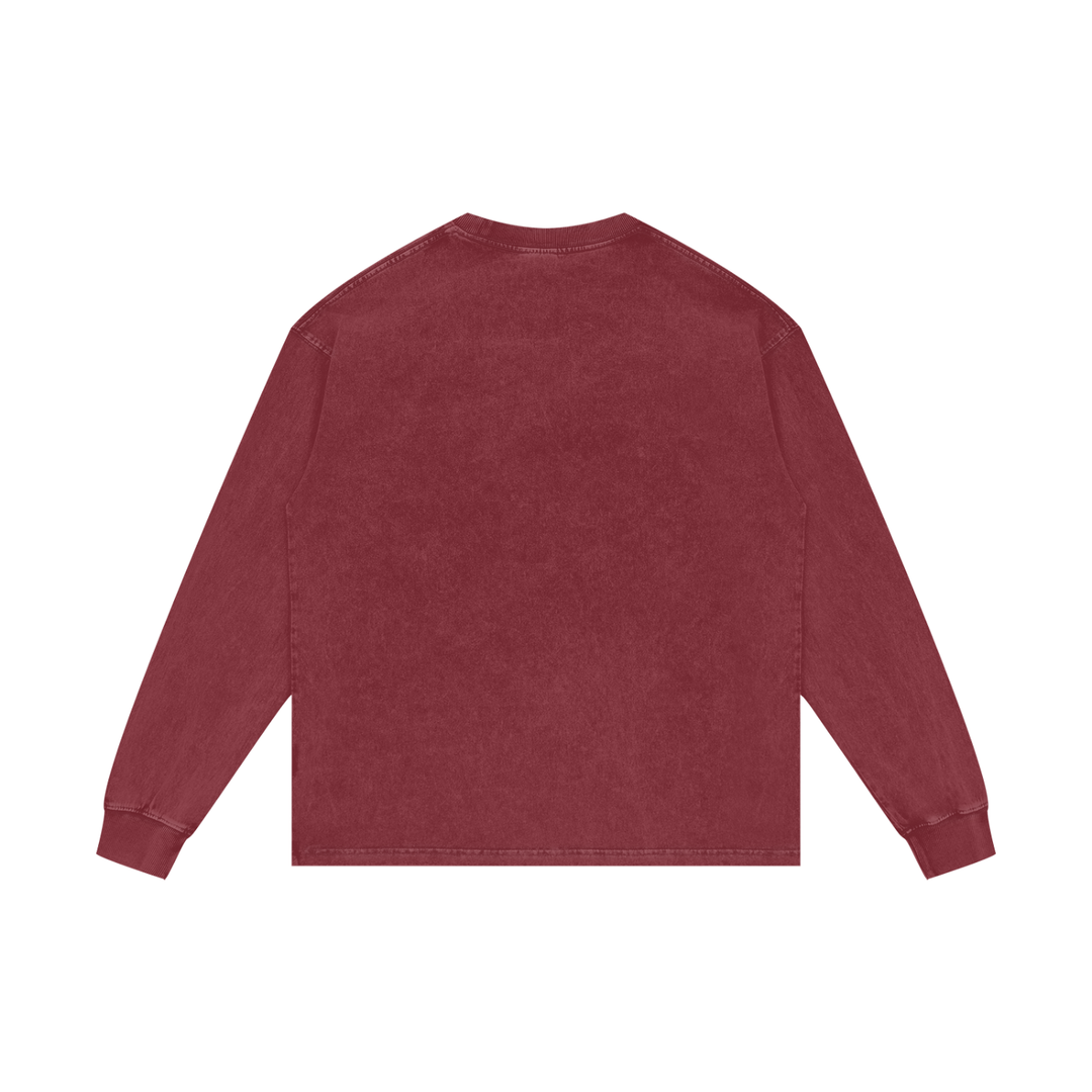 Acid Wash Oversize Long Sleeve T-Shirt