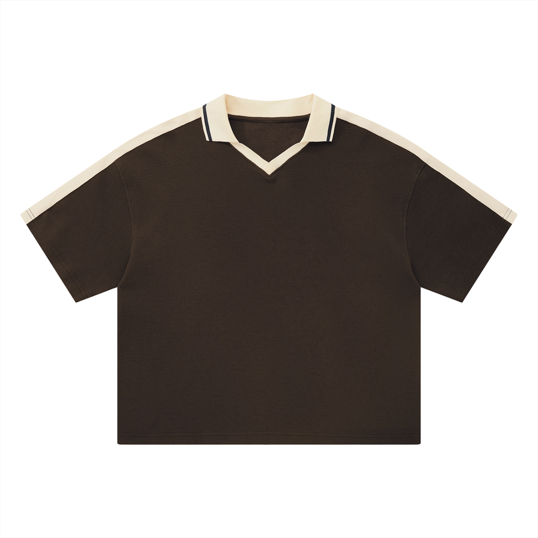 Unisex Color Block Polo Shirt