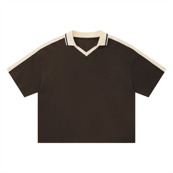 Unisex Color Block Polo Shirt