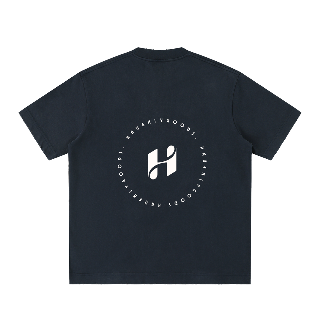Heavyweight Vintage Washed Frayed T-Shirt