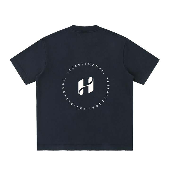 Heavyweight Vintage Washed Frayed T-Shirt