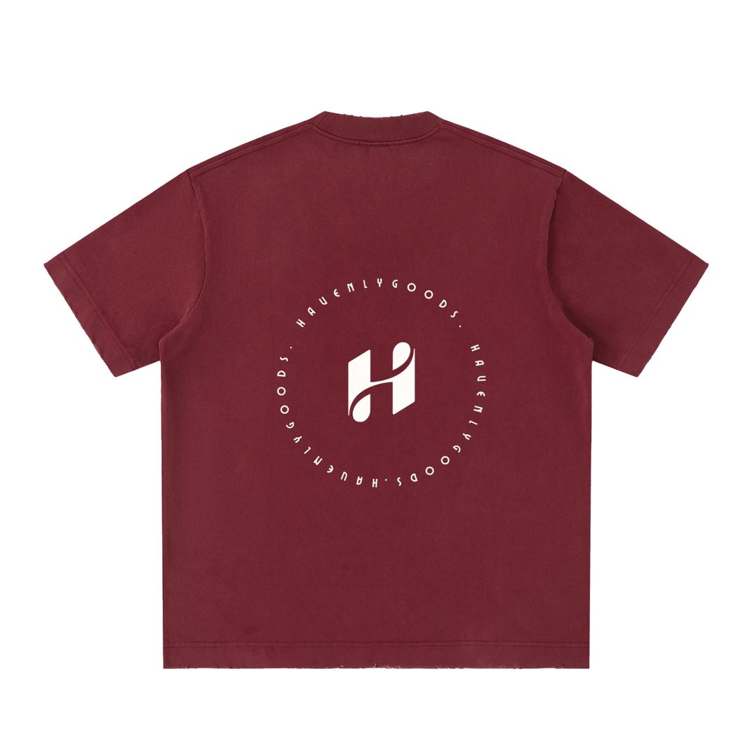 Heavyweight Vintage Washed Frayed T-Shirt