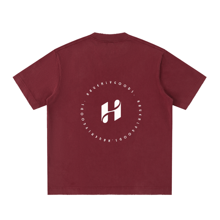 Heavyweight Vintage Washed Frayed T-Shirt