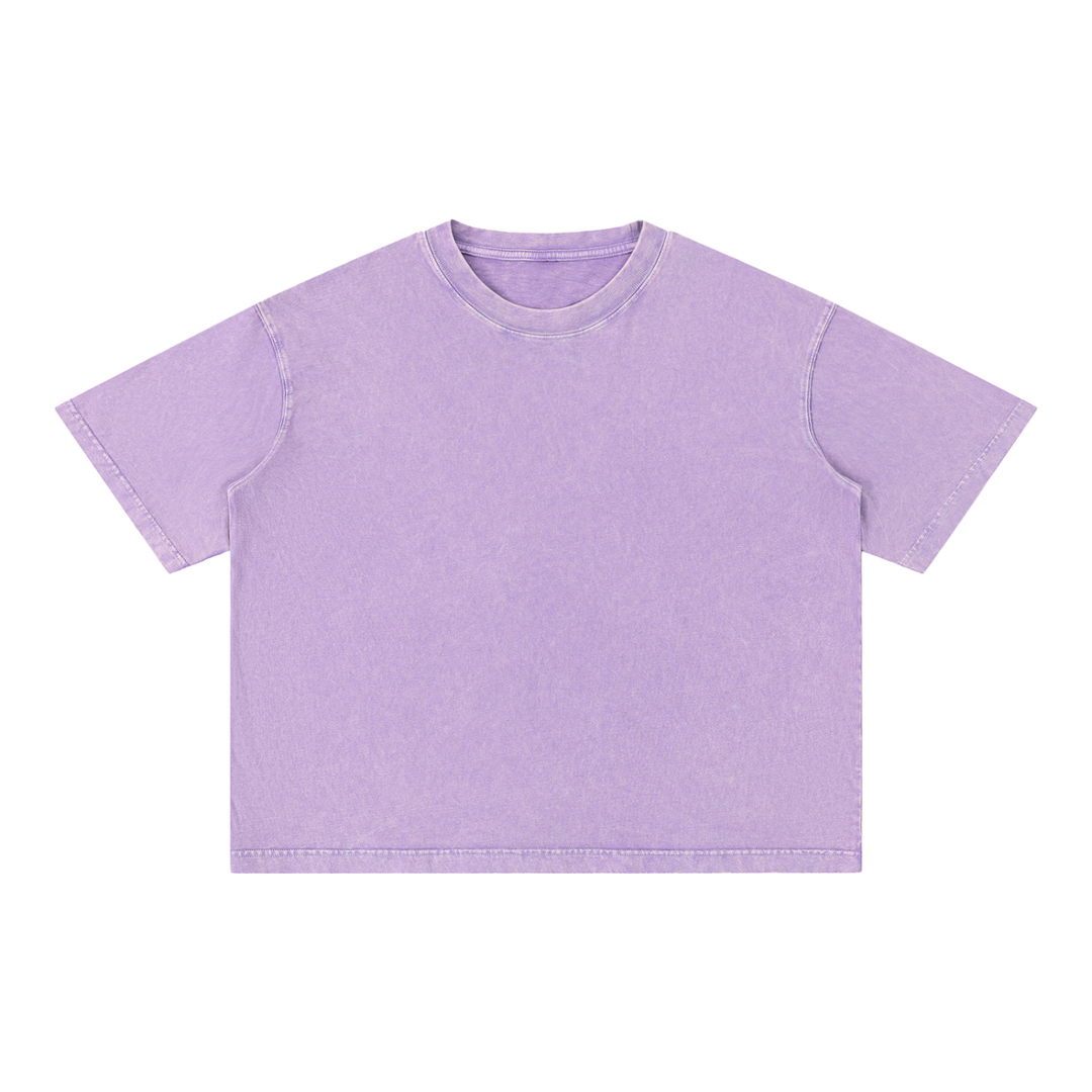 Mineral Wash Boxy Cotton T-Shirt