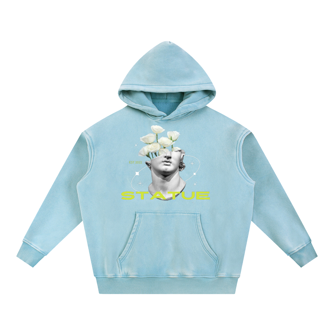 Snow Wash Fleece Oversize Hoodie