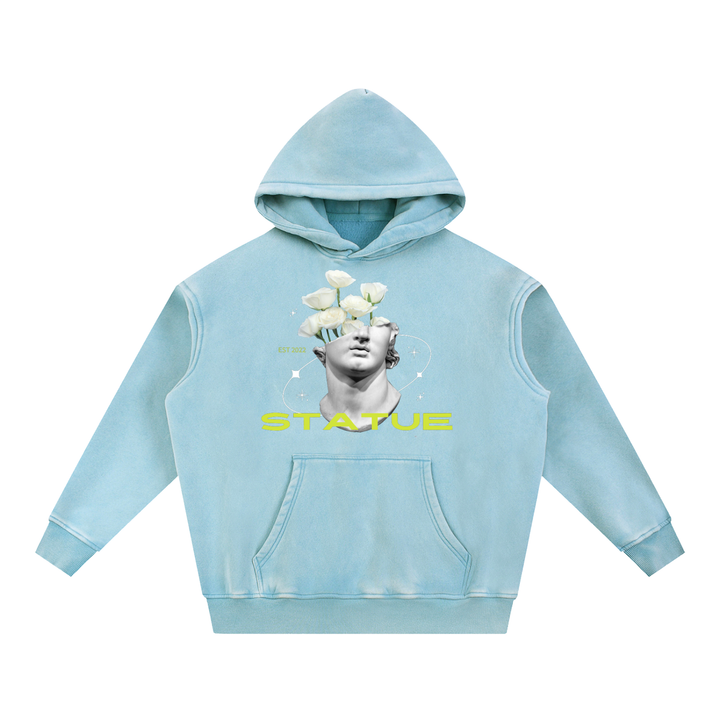Snow Wash Fleece Oversize Hoodie