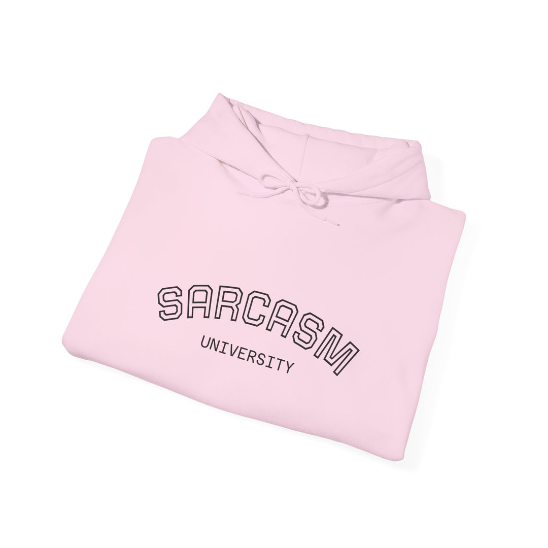 Sarcasm University Hoodie — Funny College Style Pullover