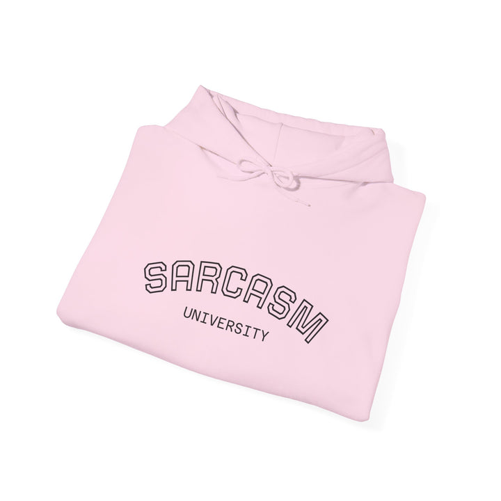 Sarcasm University Hoodie — Funny College Style Pullover