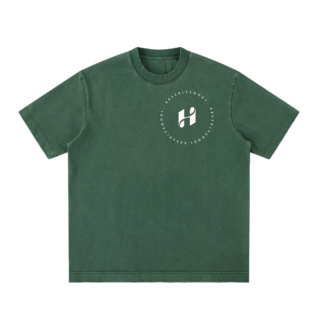 Heavyweight Vintage Washed Frayed T-Shirt