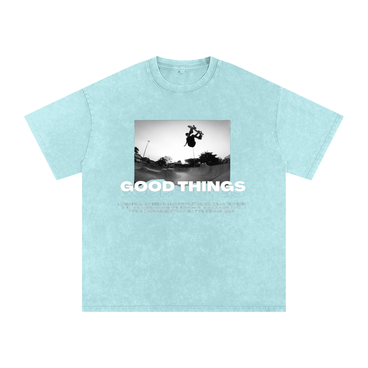 Goods Things Snow Washed Oversized Cotton T-Shirt