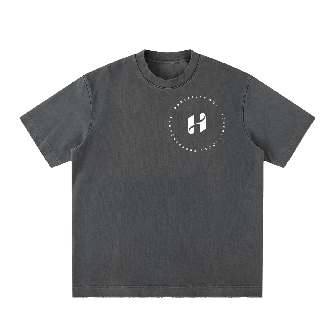 Heavyweight Vintage Washed Frayed T-Shirt