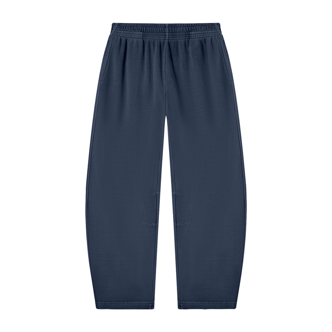 Unisex Vintage Washed Barrel Leg Sweatpants