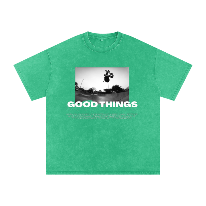 Goods Things Snow Washed Oversized Cotton T-Shirt