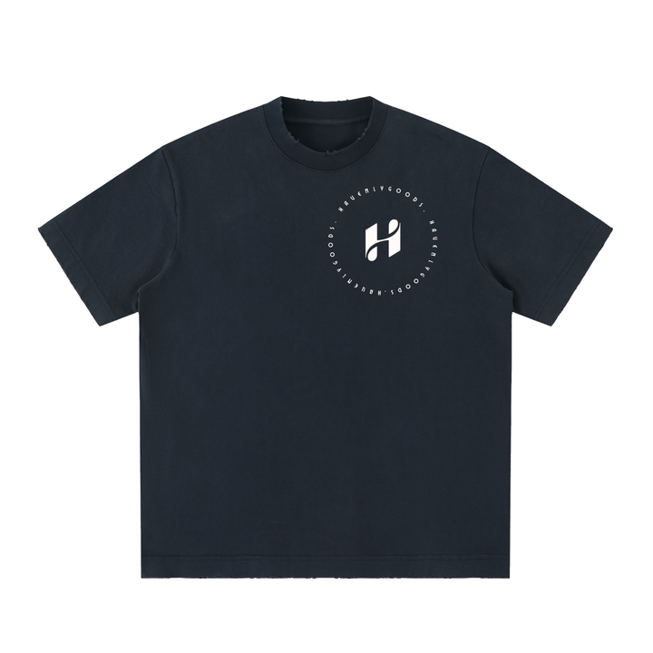 Heavyweight Vintage Washed Frayed T-Shirt