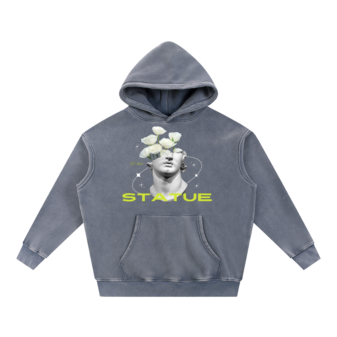 Snow Wash Fleece Oversize Hoodie