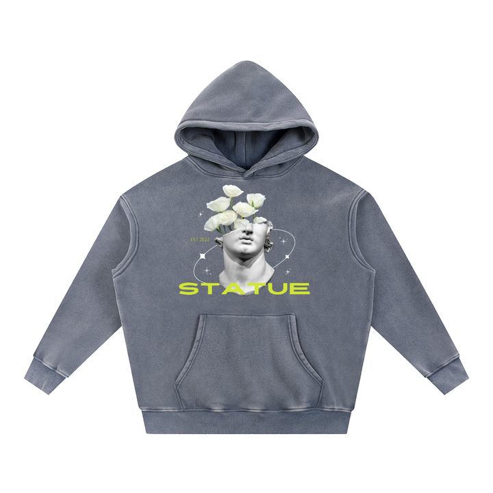 Snow Wash Fleece Oversize Hoodie