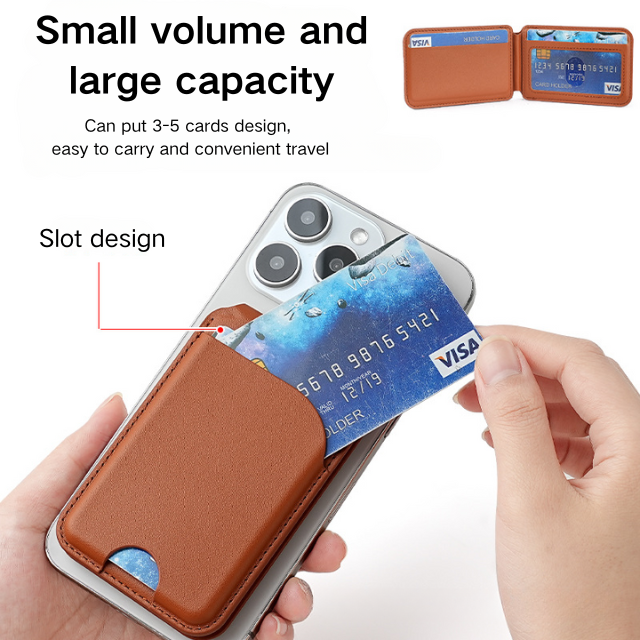 Leather Magnetic Card Holder Wallet Mobile Phone Cases