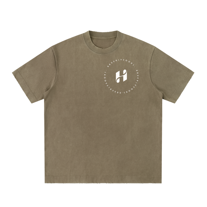Heavyweight Vintage Washed Frayed T-Shirt