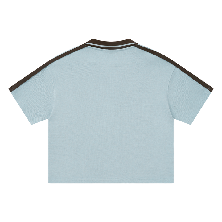 Unisex Color Block Polo Shirt