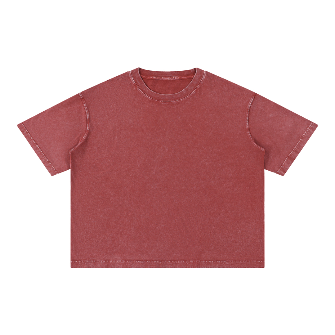 Mineral Wash Boxy Cotton T-Shirt
