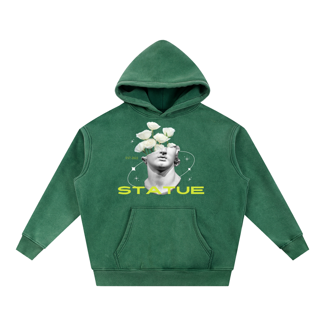 Snow Wash Fleece Oversize Hoodie