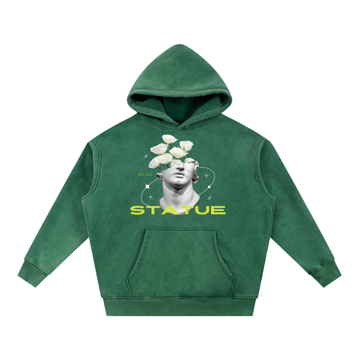 Snow Wash Fleece Oversize Hoodie