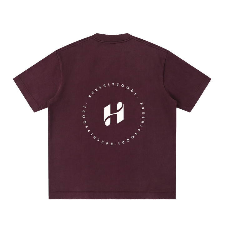 Heavyweight Vintage Washed Frayed T-Shirt