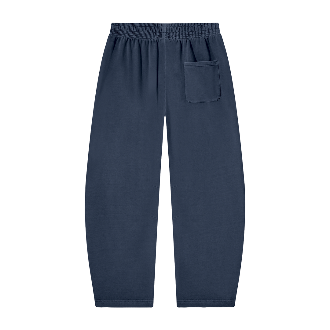 Unisex Vintage Washed Barrel Leg Sweatpants