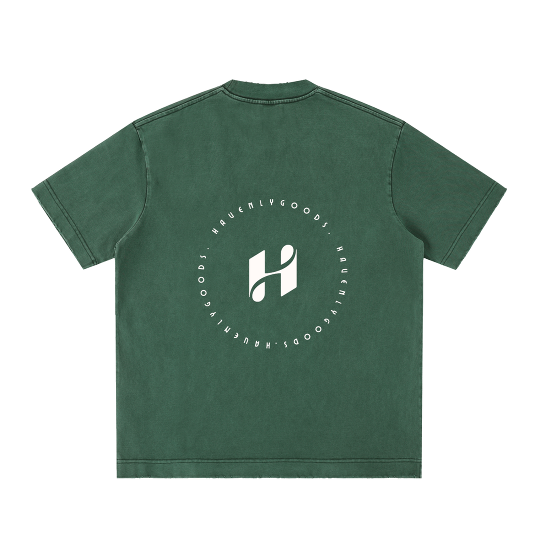 Heavyweight Vintage Washed Frayed T-Shirt