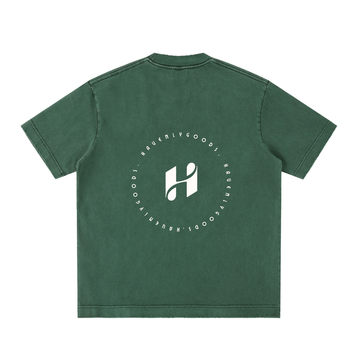 Heavyweight Vintage Washed Frayed T-Shirt