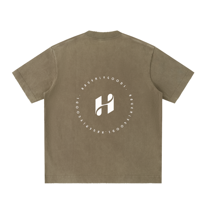 Heavyweight Vintage Washed Frayed T-Shirt