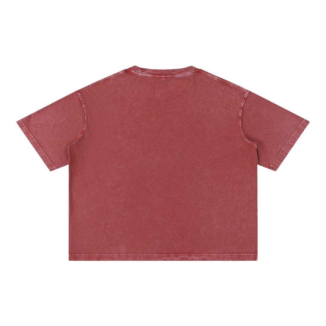 Mineral Wash Boxy Cotton T-Shirt