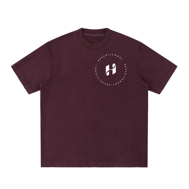 Heavyweight Vintage Washed Frayed T-Shirt