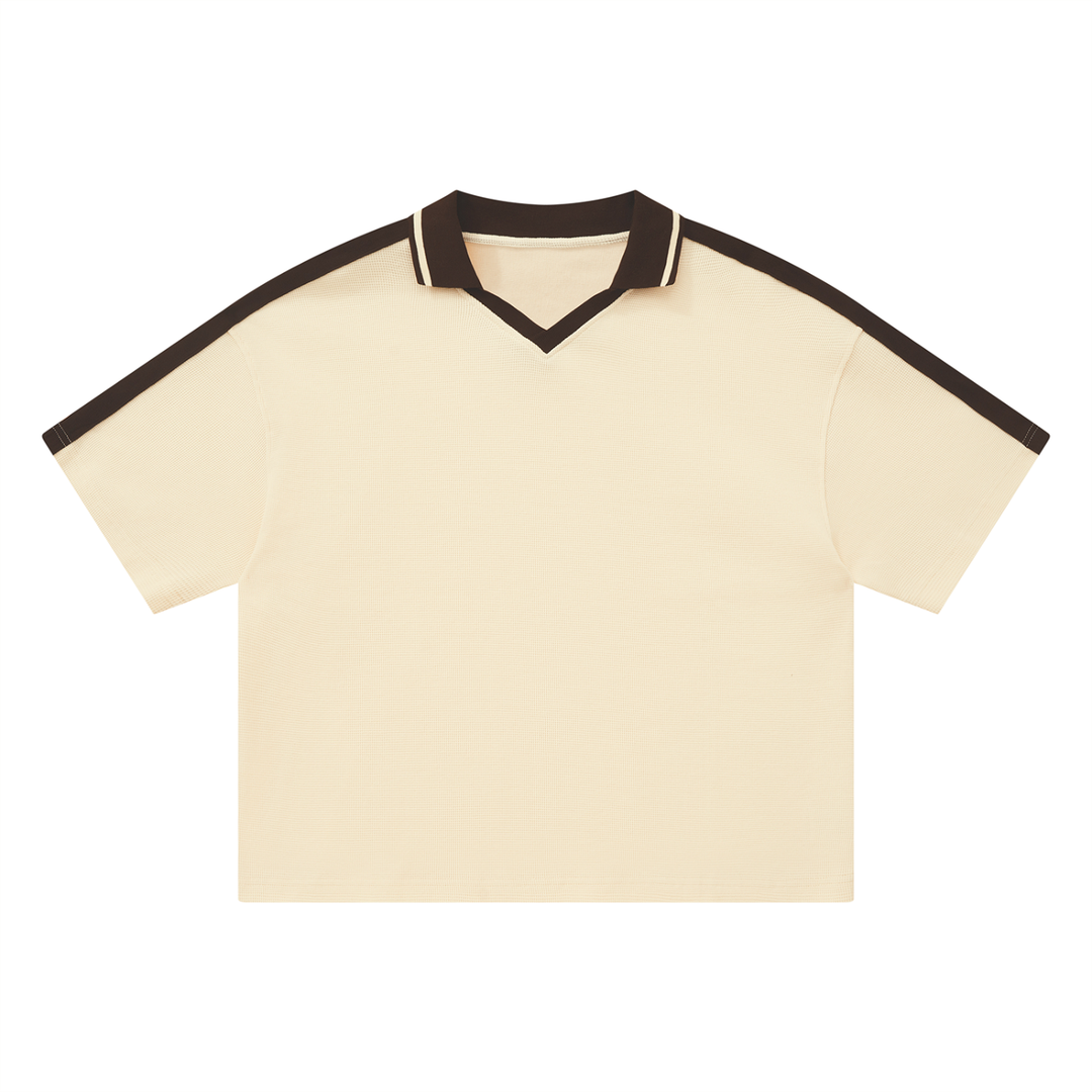 Unisex Color Block Polo Shirt